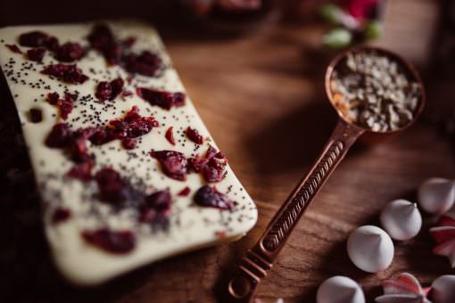 Cranberry and Poppy Seed chocolate - Rosetta D'Uva Sweet Folie
