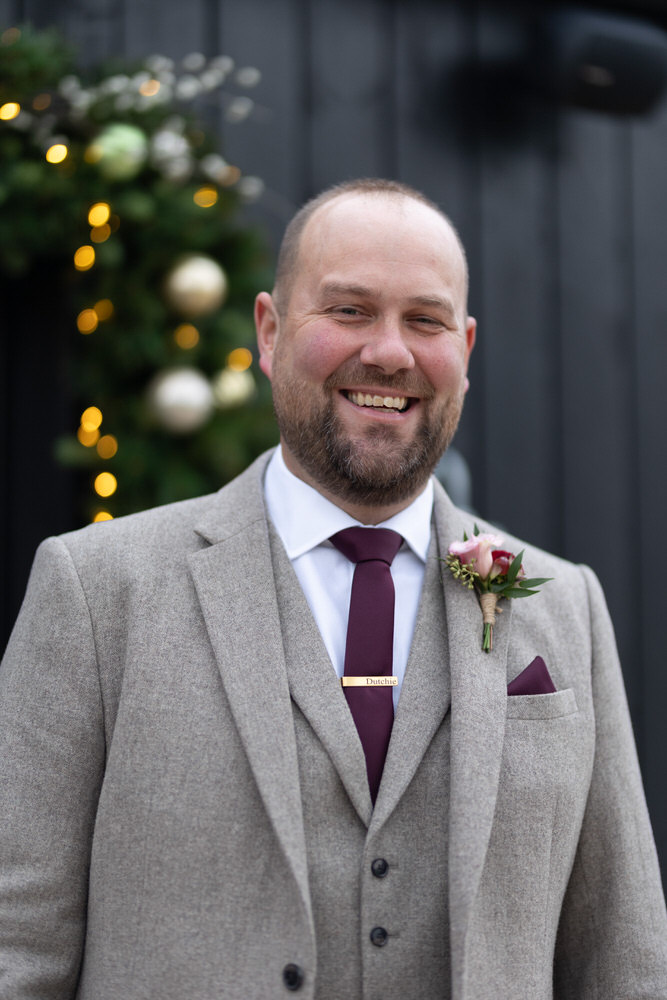 man with a beard at a wedding